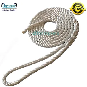 1/2" X 16' Three Strand Mooring Pendant 100% Nylon Rope with Eye. (Tensile Strength 6400 Lbs.) Made in USA. FREE SHIPPING