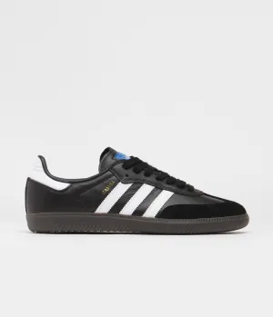 Adidas Samba Adv Shoes - Core Black / FTWR White / Gold Metallic