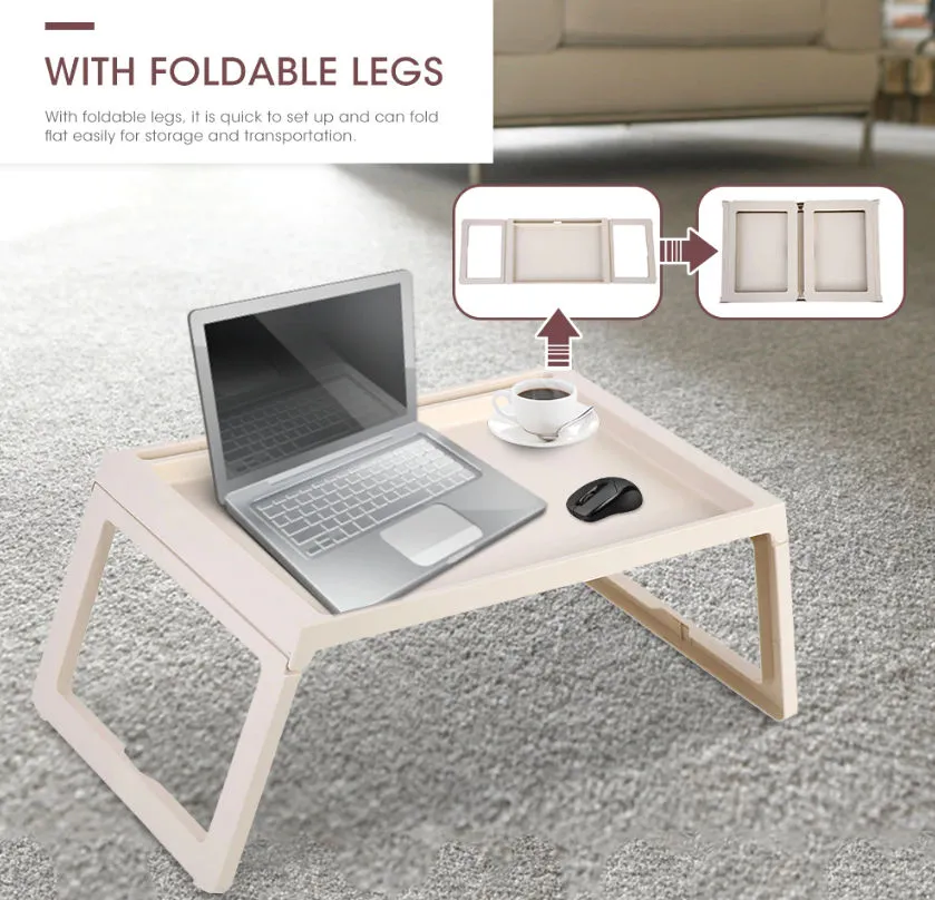 Anti-Slip Folding Laptop Bed Desk, Easy to Clean, 1 kg