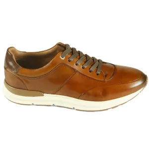 Azor la Mode Calabria Tan Leather Trainers