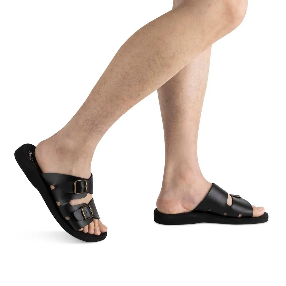 Barnabas Vegan - Leather Alternative Sandal | Black