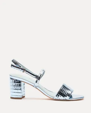 Bettina Sandal Disco Leather Celeste