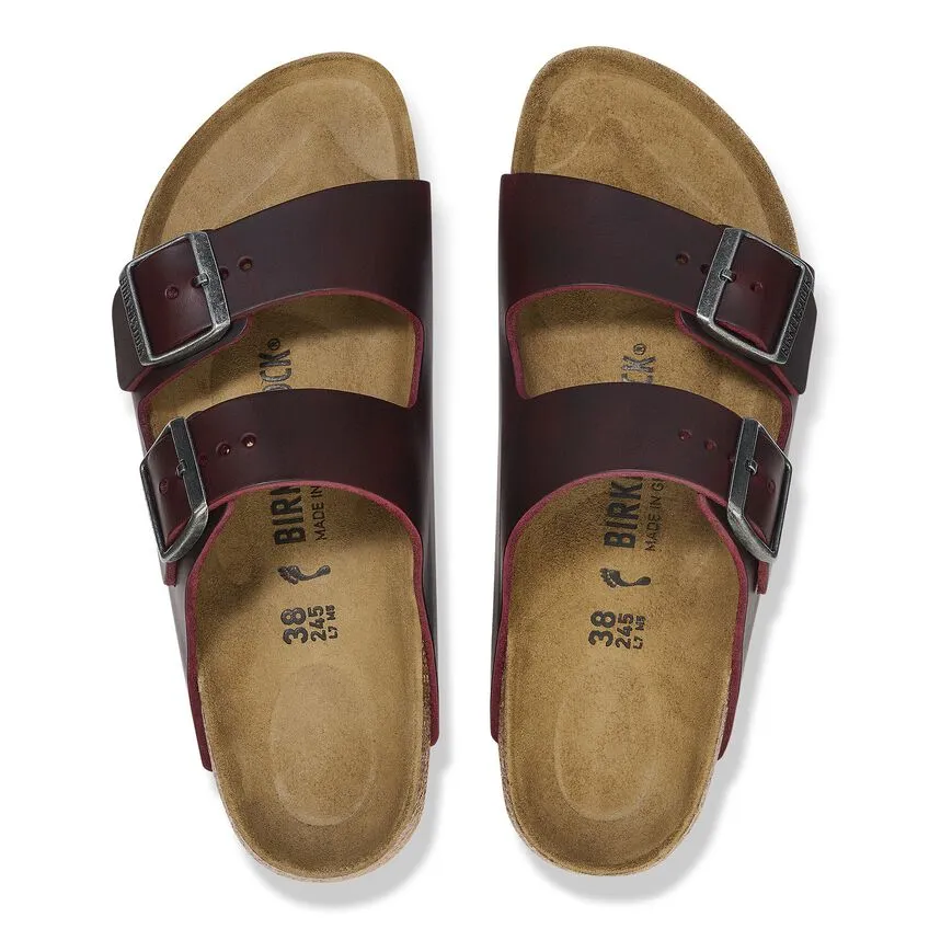 Birkenstock Arizona Waxy Leather Narrow - Zinfandel 1028011