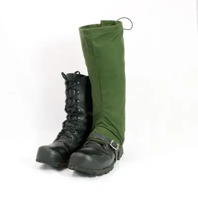 British M.V.P Snow Gaiters. Used/Graded / New. Olive Green.