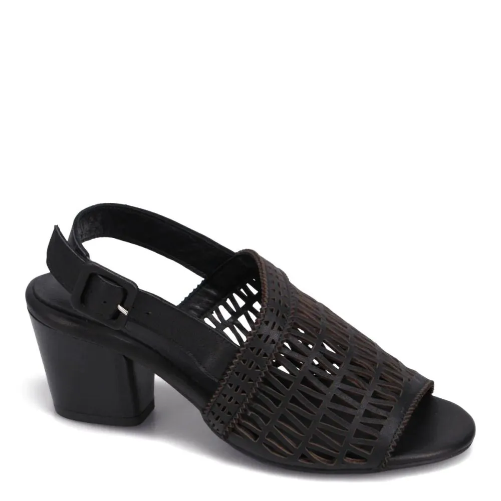 Bueno Women's Cali Heeled Sandal in Black