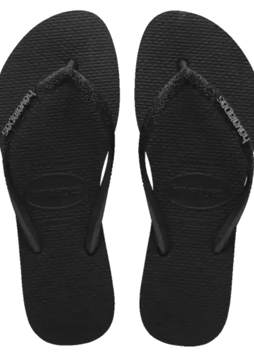 Havaianas - Slim Glitter II Logo Metallic Flip Flops