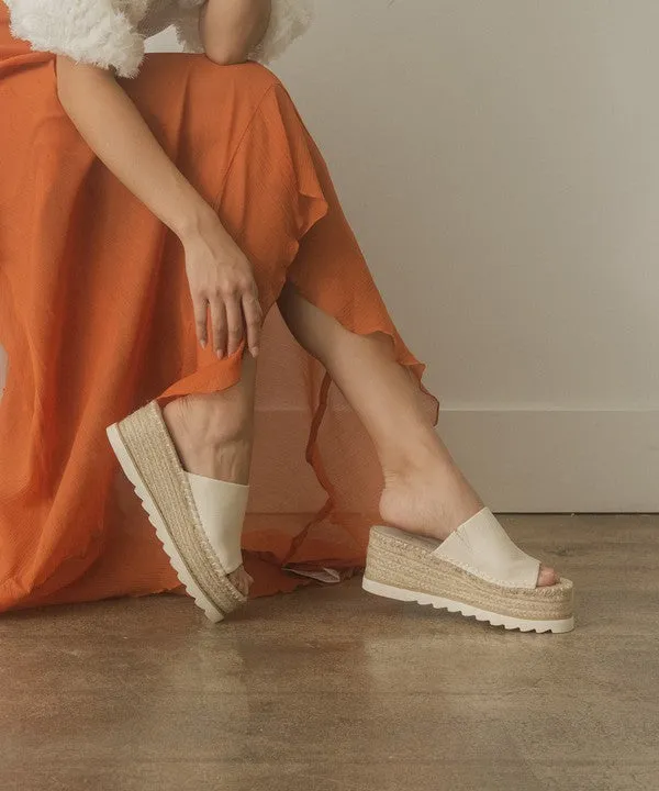 Ivy Espadrille Platform Slide