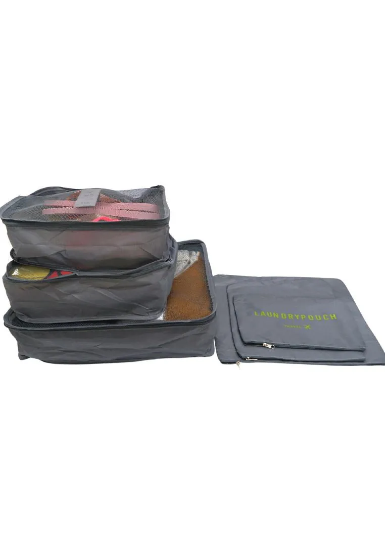 Landmark 6piece Travel Organizer Nylon with Mesh