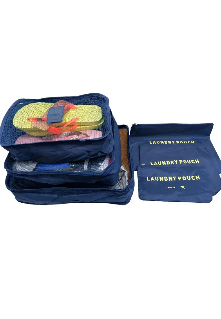 Landmark 6piece Travel Organizer Nylon with Mesh