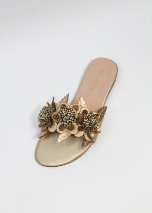 Lilico Floral Fancy Flat Slippers Slides