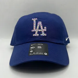 Los Angeles Dodgers MLB Nike Bedazzled Royal Blue Adjustable Hat