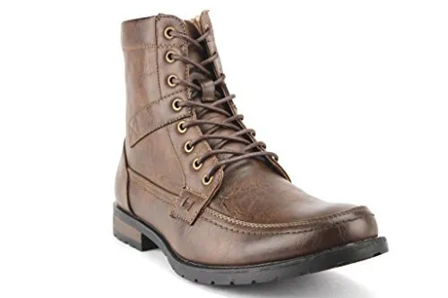 New Men's D-710 Lace Up Mid Calf High Military Boots