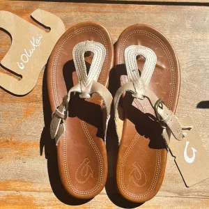 Olukai Lanakila Women's Leather Flip Flops