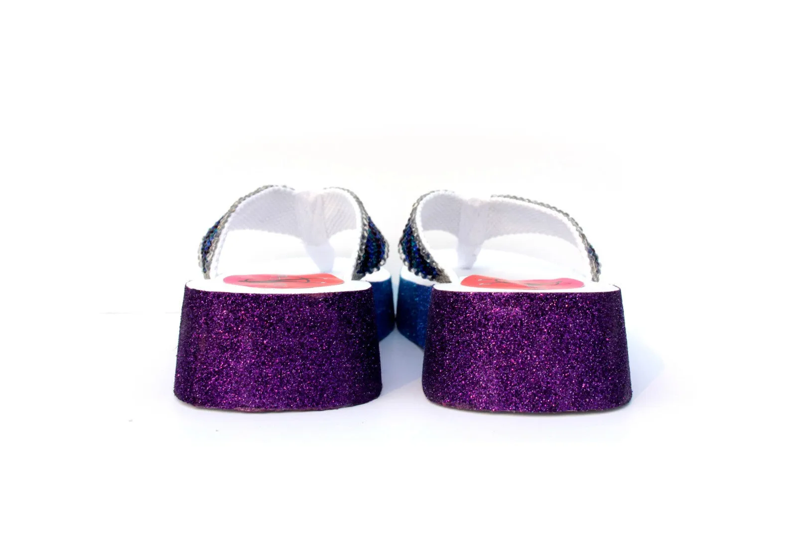 Sparkling Ombre Swarovski Crystal Flip Flop