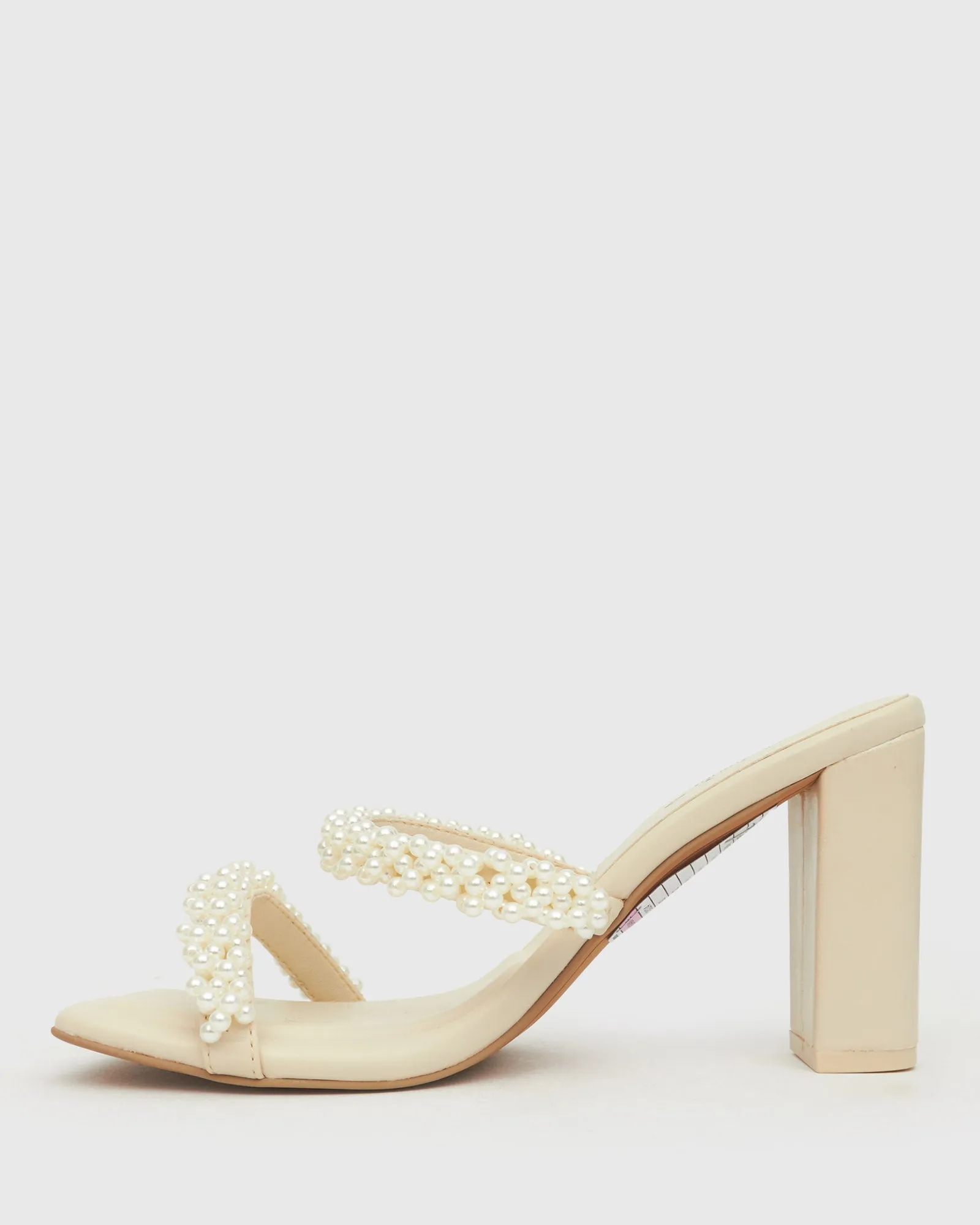 STARLING Pearl Trim Heeled Mules