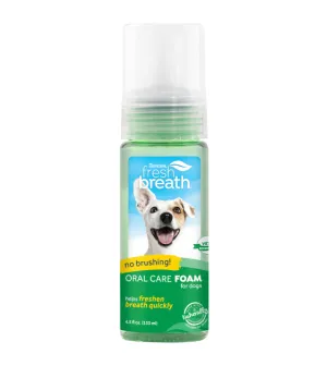 Tropiclean Fresh Breath No Brushing Oral Care Foam for Dogs