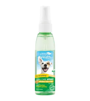 Tropiclean Fresh Breath No Brushing Oral Care Spray for Dogs (Peanut Butter)