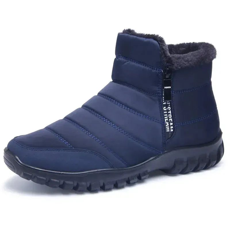 Winter Men Ankle Snow Boots Waterproof Non Slip Shoes for Men